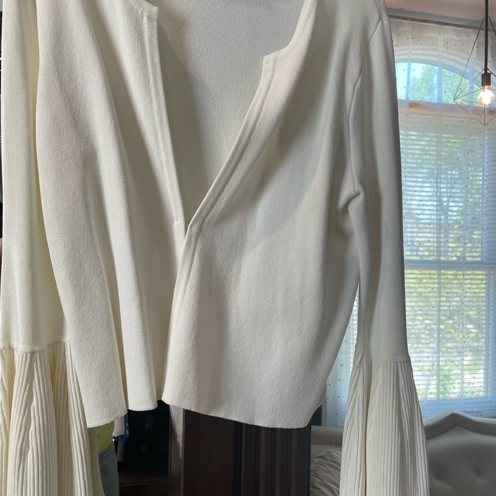 Eliza J Cream Cardigan Sweater